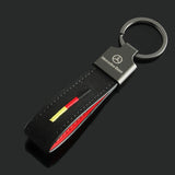 Mercedes Benz Suede Car Keychain Key Rings Holder Pendant
