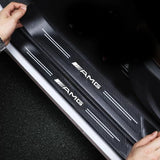 Mercedes Benz AMG Carbon Fiber Car Door Threshold Scratch Proof Sticker Decal