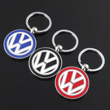 For Volkswagen VW Passat B5 B6 Polo Tiguan Beetle Caddy Golf 5 Jetta Touareg Touran Car Badge Key Chain Keyring Auto Metal Keychain Pendant