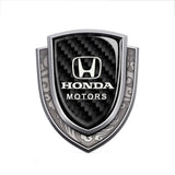 Honda Metal Carbon Fiber Shield Car Rear Sticker Auto Window Emblem Badge Decal