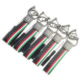 Audi Car Logo Leather Keychain Keyring Pendant