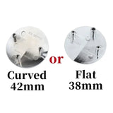 42mm Curved 38mm Flat ABS Car Front Engine Grill Emblem Badge Label for Mercedes Benz C Class E Class C200 E260 E300L S400L
