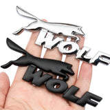 Ford Wolf Logo Metal Car Front Grille Emblem Trunk Badge Sticker Decal