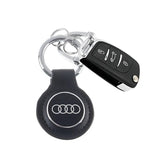 Audi Logo Leather Car Keychain