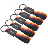 Audi A4L A6L A8L A3 A5 A7 Car Logo Metal Keychain Keyring Pendant