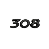 Peugeot 206 207 208 301 307 308 2008 3008 4008 5008 ABS Car Rear Sticker Trunk Letter Emblem Badge Decal