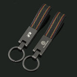 For Volkswagen VW R Logo Passat MK7 MK5 CC Polo Golf Jetta Tiguan Touran Car Emblem Keychain Pendant Auto Key Chain Key Holder Accessories
