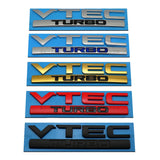 ABS Car Body Side Sticker for  VTEC TURBO Fit Jazz City Civic Inspire Accord HRV CRV Odyssey Jade Emblem Badge Accessories