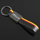 Ford Focus Logo Leather Car Keychain Keyring Pendant