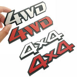 Jeep 4x4 4WD Logo Alloy Car Body Side Sticker Decal Trunk Emblem Badge