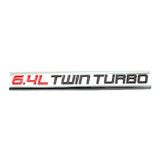 Ford 3.5L 6.4L TWIN TURBO Metal Car Rear Sticker Auto Body Side Emblem Badge Decal