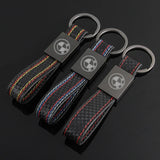 BMW Metal Leather Car Key Chain Key Ring Keychain Pendant