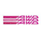 Subaru SYMMETRICAL AWD Logo Metal Letter Car Rear Sticker Decal Emblem Badge