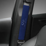 2pcs/set Infiniti Suede Car Safety Belt Pads Shoulder Covers
