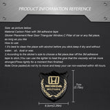 Honda Metal Carbon Fiber Car Rear Sticker Shield Trunk Emblem Badge Decal
