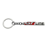 Peugeot GT Line Logo Metal Car Key Rings Keychain Pendant