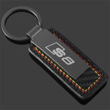 Audi S3 S4 S5 S6 S7 S8 RS3 RS4 RS5 RS6 RS7 RS8 Car Logo Leather Key Chain Key Ring Pendant