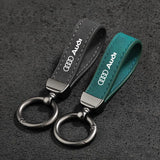 Audi Logo Metal Suede Car KeyChain