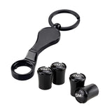 4pcs/set GMC Logo Car Air Valve Stem Caps Auto Tyre Valve Covers with Wrench