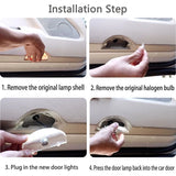 2PCS Car Door Welcome Light Projector Lamp for Mitsubishi Pajero 2008-2020 Grandis 2009