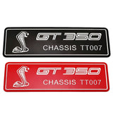 Ford GT350 GT500 Shelby Aluminum Alloy Car Sticker Nameplate Emblem Badge Decal