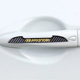 6pcs/set Hyundai Carbon Fiber Car Door Anti-Scratch Sticker Door Side Protection Bumper Strips