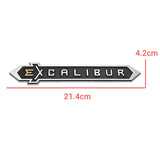 ABS Car Trunk Emblem Sticker Decoration for Toyota EXCALIBUR WHITE EDITION Grand Touring S Aygo CHR Auris Rav4 Yaris Accessories