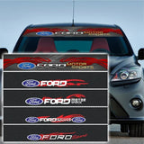 130x21cm Ford Car Front Trunk Windshield Sunshade Sticker Decal