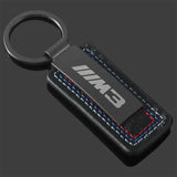 BMW M Power M3 M5 Suede Car Keyring Metal Key Chain Holder Pendant