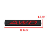 Mazda AWD Metal Car Rear Sticker Decal Auto Trunk Emblem Badge
