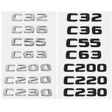 Mercedes Benz C32 C36 C55 C63 C200 C220 C230 ABS Car Rear Sticker