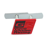 Car Grille Emblem Rear Decal for GR Toyo Gazoo Racing CHR Avalon Supra Corolla Rav4 Avensis Auris Yaris Head Trunk Badge