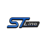 6x2.1cm Ford ST Line Metal Car Side Sticker Trunk Emblem Badge Decal