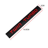 Ford TWIN TURBO Metal Car Rear Sticker Auto Body Side Emblem Badge Decal