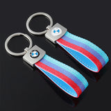 BMW Nylon Webbing Car Key Chain Keyring Keychain Pendant