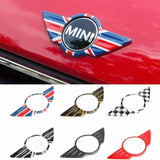Car Exterior Front Rear Trunk Logo Badge Moulding Sticker Decorative Cover for Mini Cooper