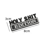 Jeep Holyshit Edition Metal Car Front Grille Emblem Badge Auto Rear Sticker Decal