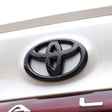 Carbon Fiber Car Rear Trunk Emblem Badge Sticker for Toyota