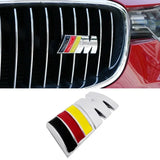BMW M Power Metal Car Front Grille Emblem Rear Sticker