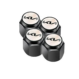 4pcs/set KIA Logo Car Air Valve Stem Cap Auto Tyre Valve Covers with Wrench