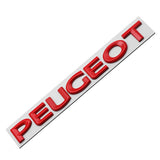 15.7x1.6cm Peugeot Metal Car Rear Sticker Decal Emblem Badge