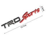 Metal Car Trunk Badge Rear Sticker for TRD Sports Logo Corolla Rav4 Prius Camry Highlander Yaris Auris Modified Decals