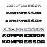 Mercedes Benz KOMPRESSOR Logo ABS Car Rear Emblem Badge Sticker