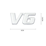 3D Metal V6 V8 Car Sticker Emblem Rear Badge for Toyota