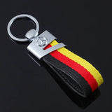 Mercedes Benz AMG Metal Nylon Webbing Car Keychain Keyring