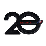 Peugeot 20th Anniversary Metal Car Body Sticker Decal Auto Front Grille Emblem Badge