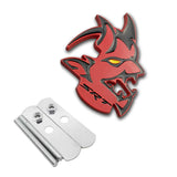 1PC Dodge Demon SRT Metal Car Front Grille Emblem Badge