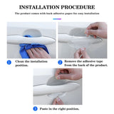 Mercedes Benz AMG Car Door Bowl Handle Anti-collision Protective Stickers Scratches Film