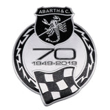 Abarth Scorpion 70th Anniversar Aluminum Car Rear Sticker Decal Emblem Badge