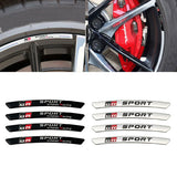 4pcs/set 9cm GR Sport GR Toyota Racing Aluminum Alloy Car Wheel Rim Tyre Sticker